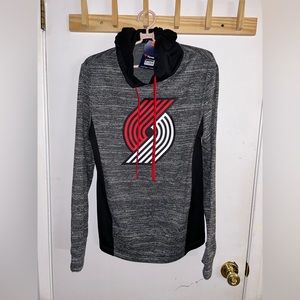 Fanatics Men's NBA Portland Trail Blazers Pullover Hoodie Gray Sz S